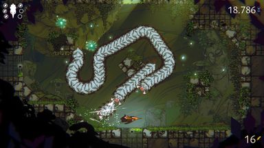 Screenshot fighting a boss